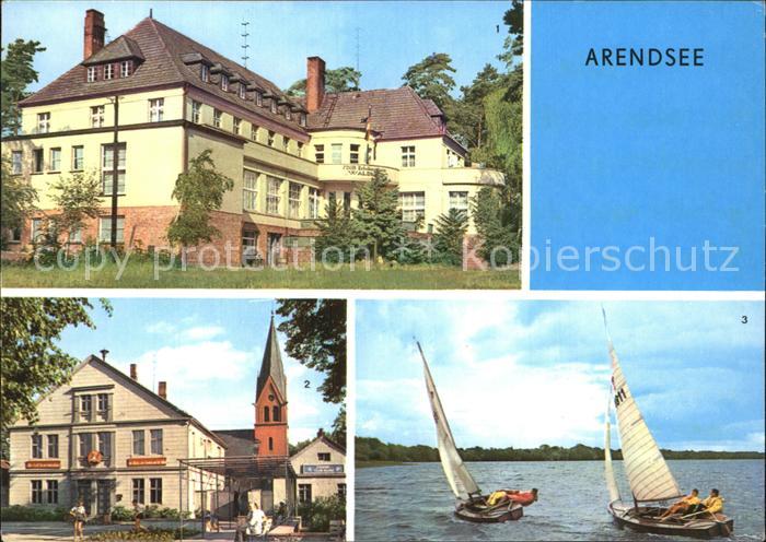 Arendsee Altmark FDGB Erholungsheim Waldheim Rathaus