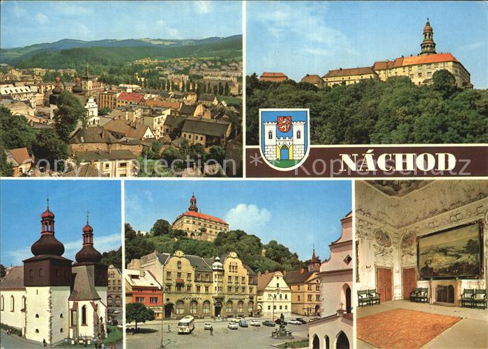 Nachod Tschechien Hotel Schloss Stadtansicht Kloster