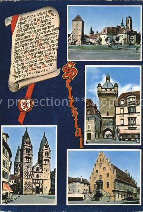 Selestat Bas Rhin Elsass Kirche Sankt Foy Sankt Barbe Tor Chevalier