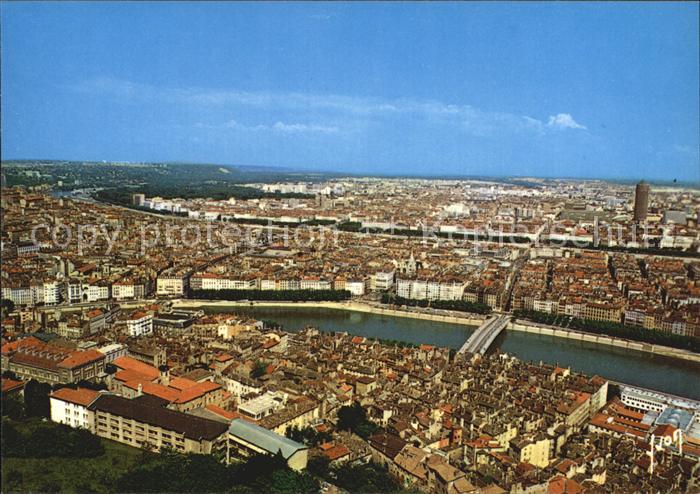 Lyon France Stadtansicht Rhone