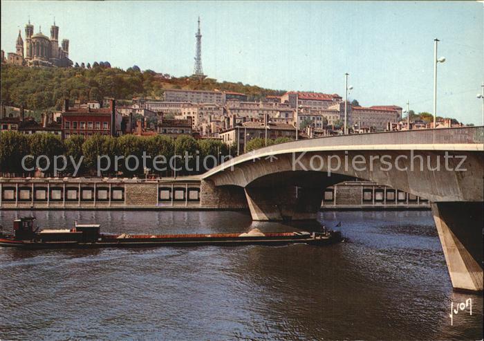 Lyon France Bruecke Rhone Schloss