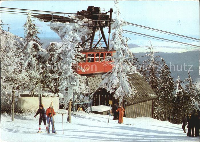 Oberwiesenthal Erzgebirge Fichtelbergseilschwebebahn Winterlandschaft