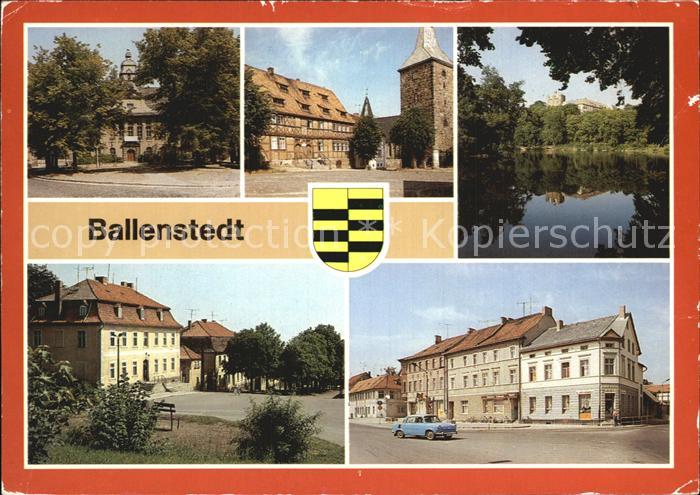 Ballenstedt Rathaus Alter Markt Schlossteich Wihelm Pieck Allee