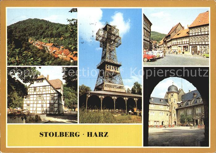 Stolberg Harz Rittergasse Josephskreuz Markt Jugendherberge FDGB Heim