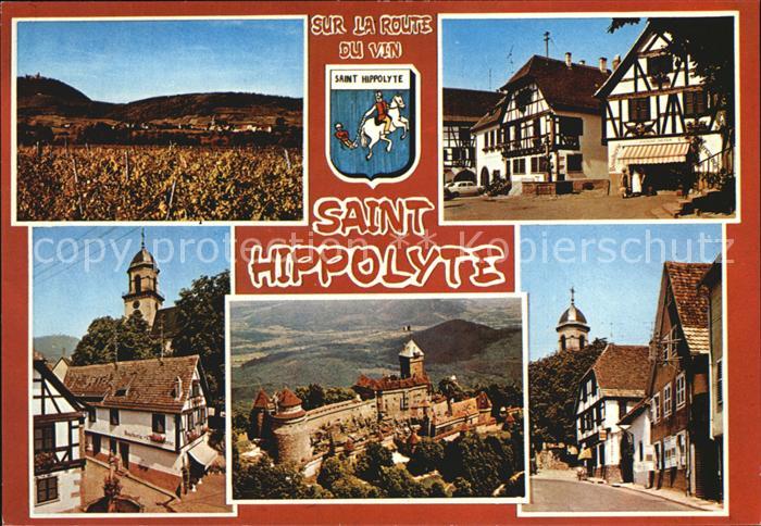 Saint-Hippolyte Haut-Rhin Fachwerkhaeuser Schloss Koenigsburg Weinstrasse