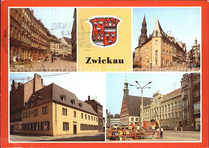 Zwickau Sachsen Schiffchen Robert Schumann Haus Rathaus Gewandhaus