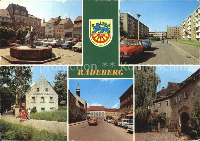 Radeberg Sachsen Brunnen Markt Schloss Klippenstein Neubaugebiet Huettermuehle