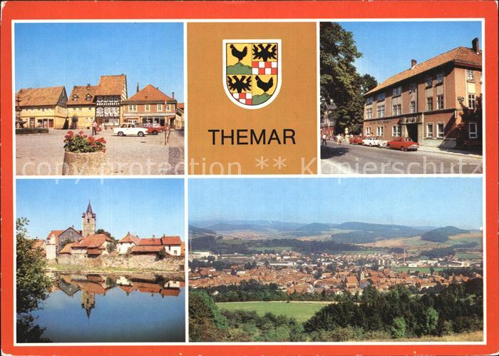 Themar Markt HO Hotel Gaststaette Drei Rosen Werra Ortsansicht