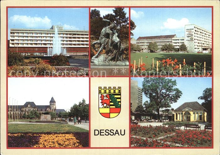 Dessau-Rosslau Haus des Reisens Stadtpark Kentaur Hauptpost Teehaeuschen