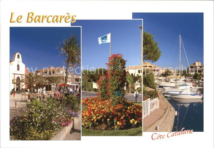 Le Barcares Place du Village Rond Point aux couleurs catalanes