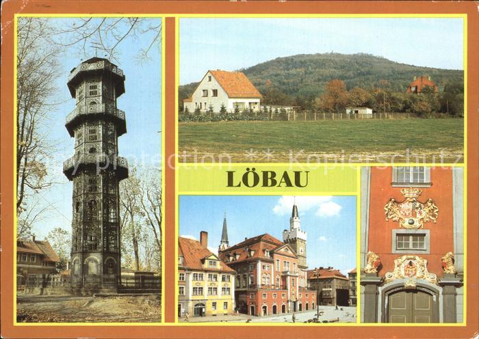 Loebau Sachsen Aussichtsturm Rathaus Berg