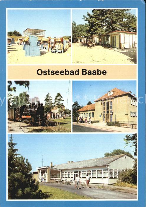 Baabe Ostseebad Ruegen Strand Campingplatz Schmalspurbahn