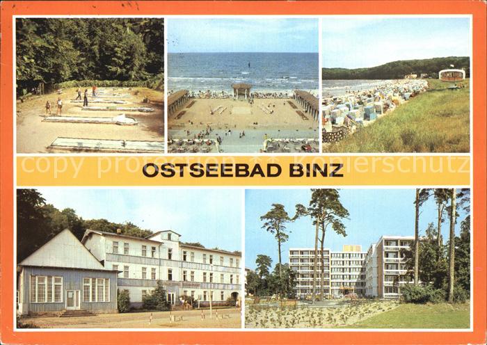 Binz Ostseebad Ruegen Minigolfanlage Konzertplatz Strand Erholungsheime Wolin Se