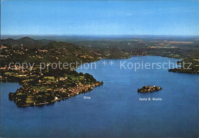 Orta San Giulio Fliegeraufnahme