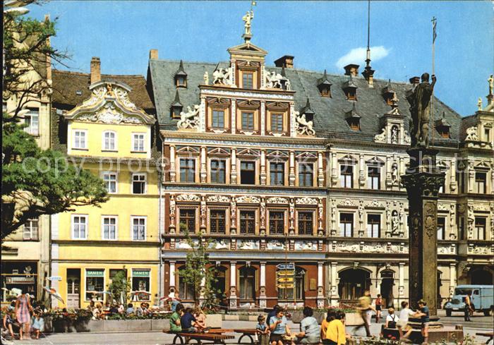 ERFURT  CITY Fischmarkt mit Roland