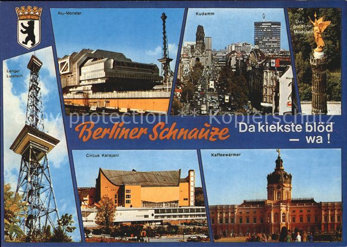 BERLIN  CITY Berliner Schnauze Kudamm Alu Monster Langer Lulatsch Kaffeewaermer