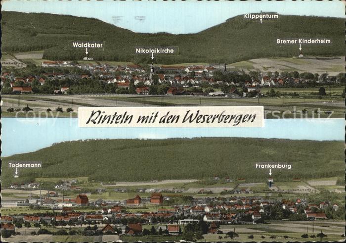 Rinteln Weser Niedersachsen Panorama