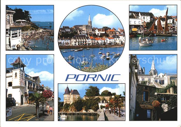 Pornic Burg Hafen Strand
