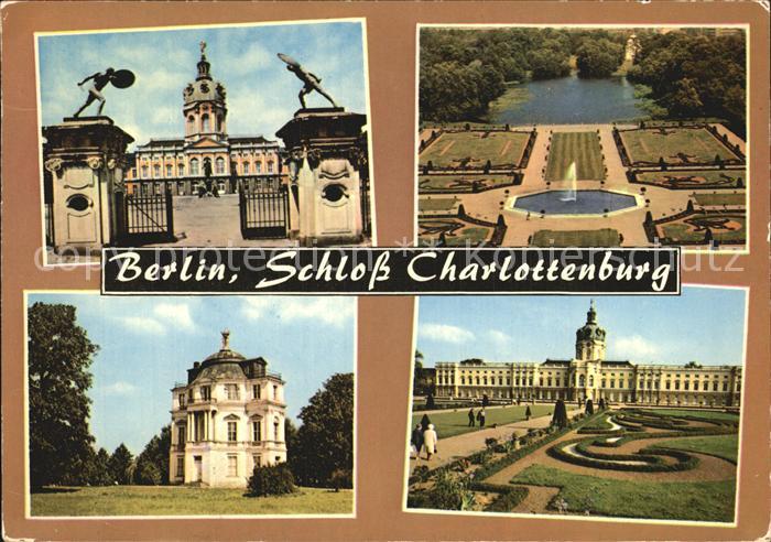 BERLIN  CITY Schloss Charlottenburg Tor Park Brunnen