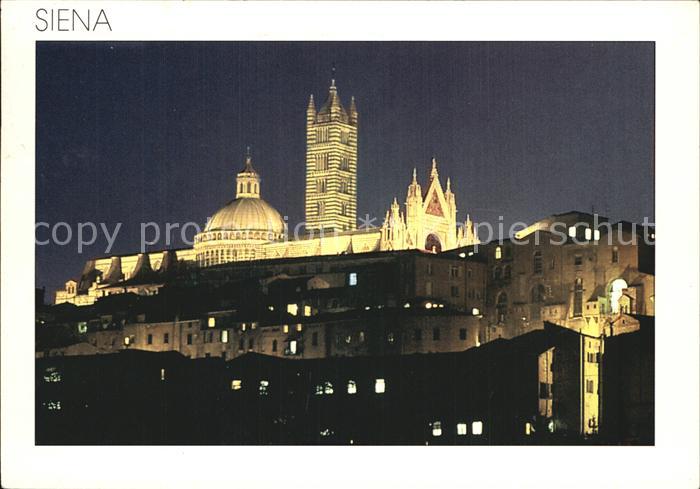 Siena Der Dom bei Nacht