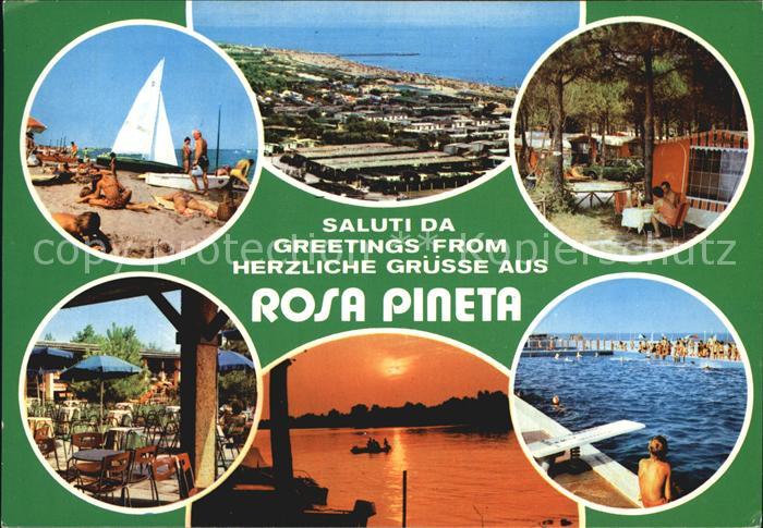 Rosolina Mare Camping Rosa Pineta Strand Schwimmbecken