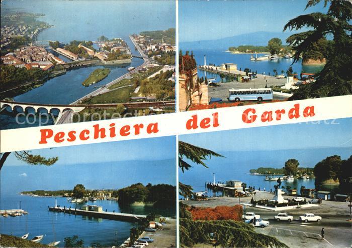 Peschiera del Garda Fliegeraufnahme Schiffsanlegestelle