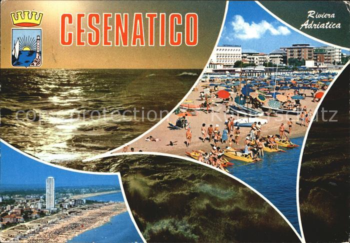 Cesenatico Fliegeraufnahme Strand