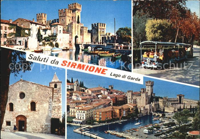 Sirmione Lago di Garda Schloss Hafen Altstadt
