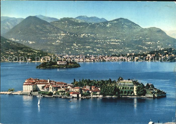 Isola Bella Lago Maggiore Fliegeraufnahme mit Isola Madre