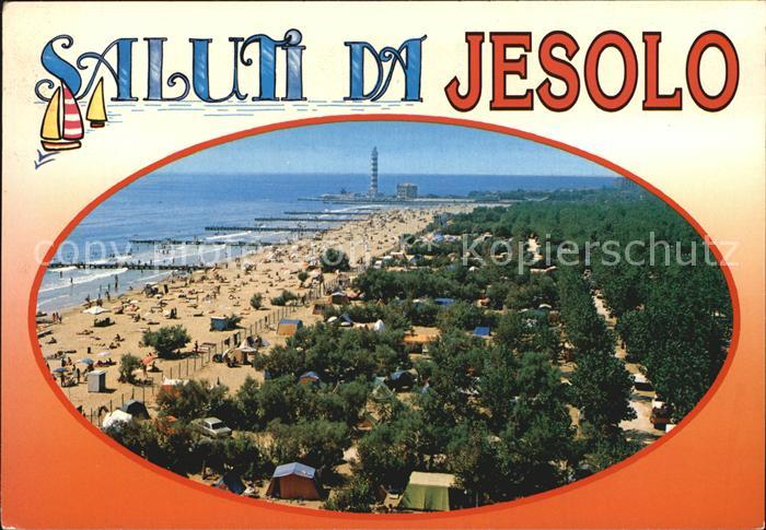 Jesolo Strand mit Leuchtturm