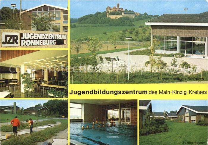 Ronneburg Hessen Jugenbildungszentrum Minigolf Schwimmhalle Burg
