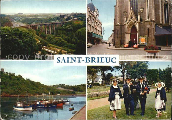 Saint-Brieuc Cotes-d Armor Viadukt Hafen Kirche