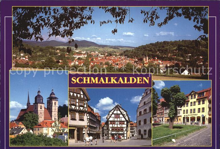 Schmalkalden Thueringen Stadtkirche Sankt Georg Moehrengasse Weidebrunner Gasse