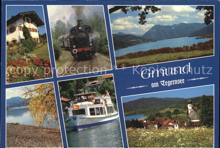 Gmund Tegernsee Bauernhaus Tegernseebahn Personenschiff Pfarrkirche Sankt