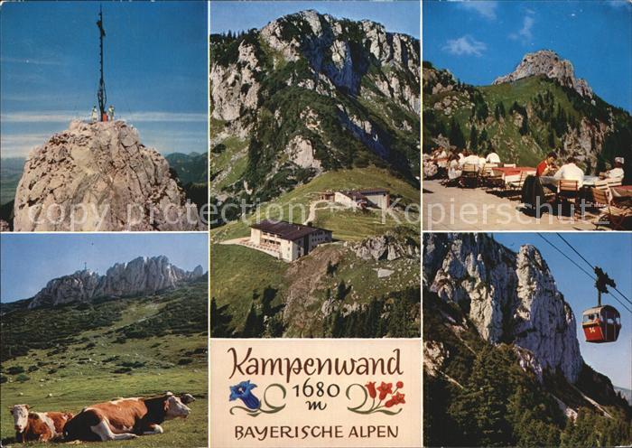 Kampenwand Chiemgau Gipelkreuz Seilbahn Terrasse