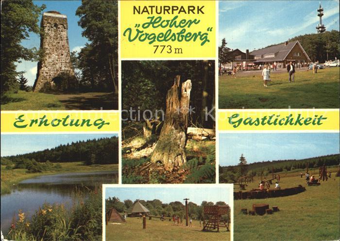 Hirzenhain Wetteraukreis Bismarckturm Berggasthaus Hoherrodskopf Forellenteich