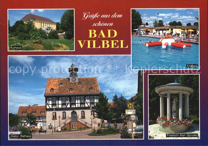 Bad Vilbel Freibad Friedrich Karl Sprudel Rathaus Kurhaus