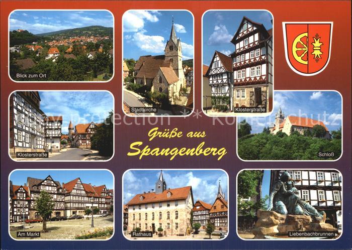 Spangenberg Hessen Schloss Rathaus Markt Klosterstrasse Stadtkirche Liebenbachbr