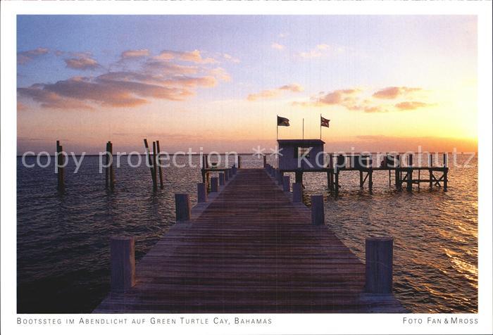 Bahamas Bootssteg Green Turtle Cay