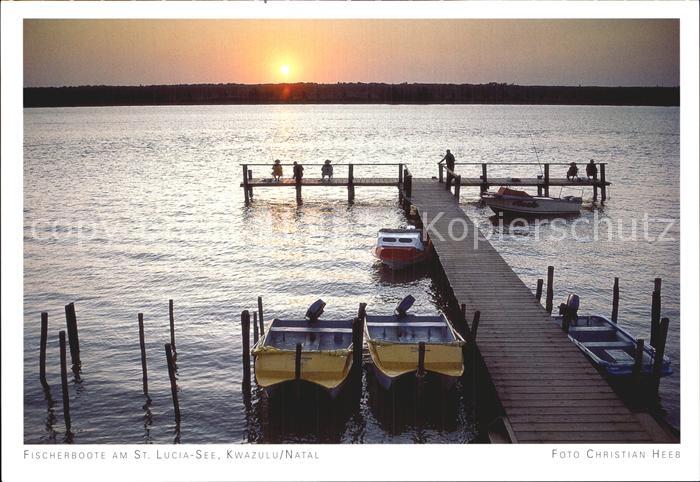 Kwazulu Natal Hattingspruit Fischerboote Sankt Lucia-See