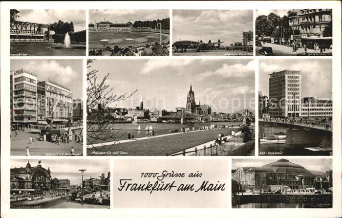 Frankfurt Main Palmengarten Hochhaus an der Hauptwache Dom AEG Hochhaus