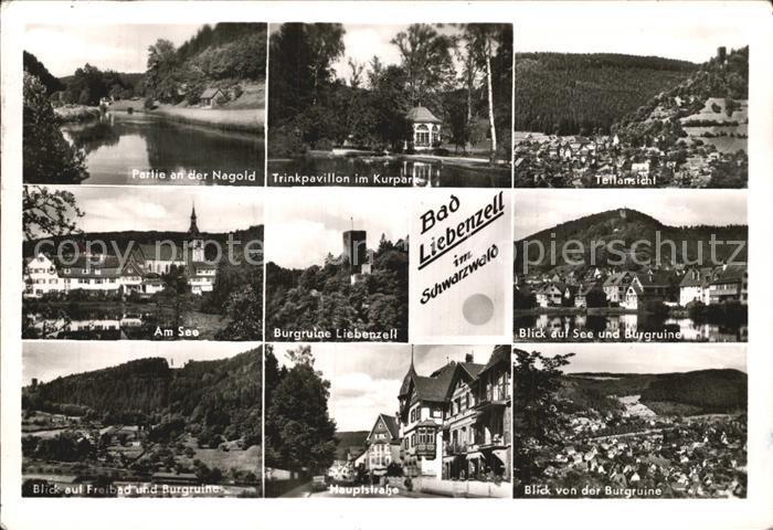 Bad Liebenzell Nagold Trinkpavillon Kurpark Burgruine See Freibad