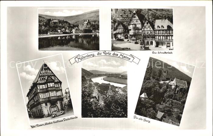 Miltenberg Main Hotel Riesen aeltestes Gasthaus Deutschlands Schnatterloch Burg