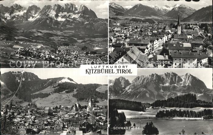 Kitzbuehel Tirol Wilder Kaiser Hahnenkamm Schwarzsee Ortsansichten