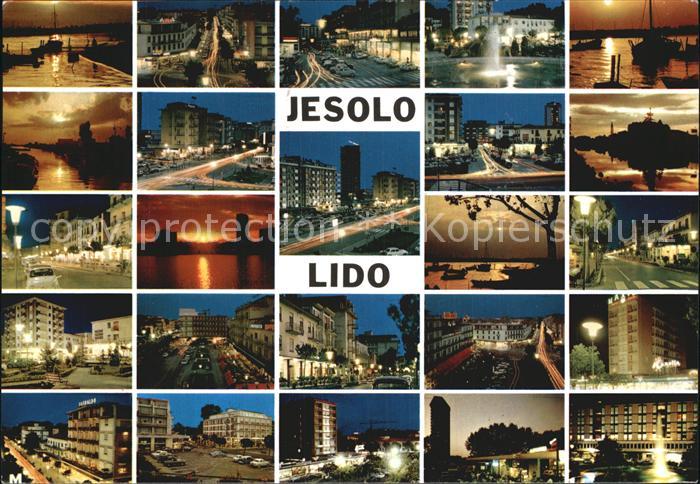 Jesolo Ortsansichten Abendstimmungen