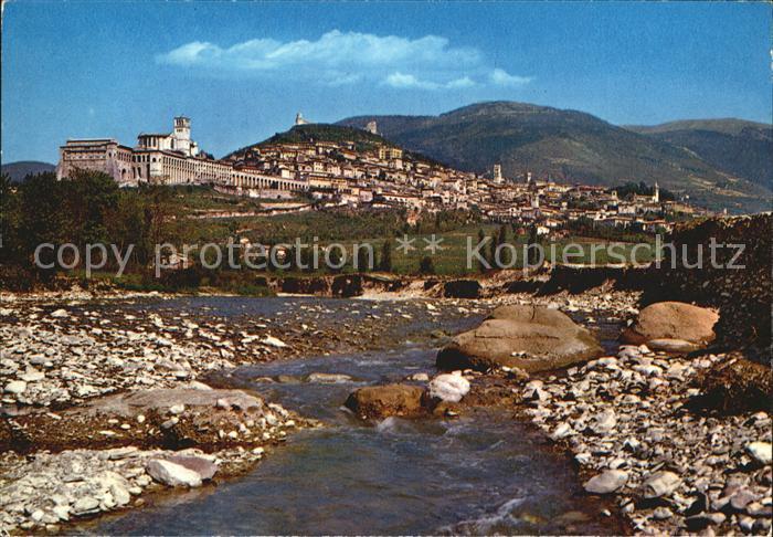 Assisi Umbria Wildbach Tescio Panorama