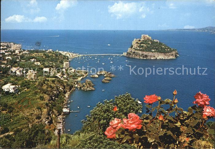 Ischia Insel Schloss Blick von Campagnano