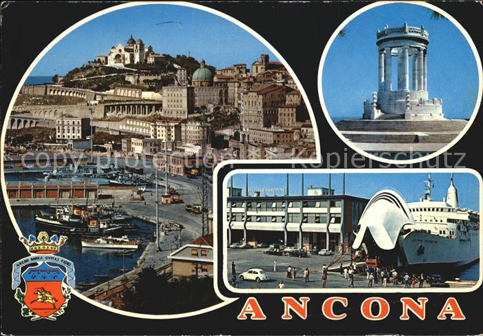 Ancona Marche Denkmal Hafen Stadtpanorama