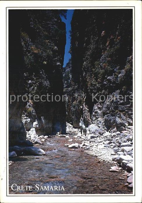 Kreta Crete Samaria Schlucht