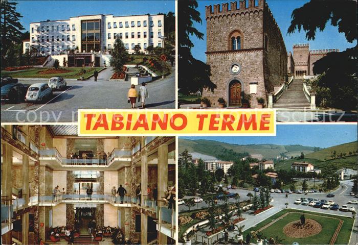 Tabiano Terme Schloss Stadtansicht Park